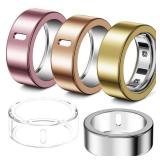 Hexasider 5 Pack Ring Cover Compatible with Oura Ring Gen 4/Oura Ring Gen 3 Horizon/Heritage, Abrasion-Resistant TPU Case for Oura Ring Protector Accessories for Oura Size 6