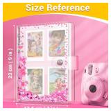 Kids Photo Album for Instax Mini, Photo Album for Polaroid, Applicable to Fujifilm Instax Mini 11 12 40 Kodak Mini Photo, Gift for 4 5 6 7 8 9 10 11 12 Year Old Girls (200 Photos)