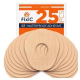 FixiC Adhesive Patches for G7 & Stelo 25 Pack Premium Waterproof Adhesive Patches Pre-Cut Back Paper  Adhesive Patch for G7 Long Fixation! (Tan)