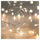 ANJAYLIA LED Fairy String Lights, 10Ft/3M 30leds Firefly String Lights Garden Home Party Wedding Festival Decorations Crafting Battery Operated Lights, Warm White