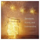 ANJAYLIA LED Fairy String Lights, 10Ft/3M 30leds Firefly String Lights Garden Home Party Wedding Festival Decorations Crafting Battery Operated Lights, Warm White