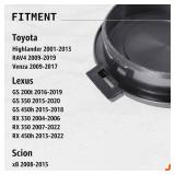 Click&Fit Windshield Washer Fluid Reservoir Cap compatible with Toyota RAV4 2009-2019, Highlander Venza, Lexus RX 350/450 2007-2022 Car Water Tank Bottle Cap replaces 8531648060, Black