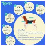 MIGOHI Warm Dog Coat Winter Dog Jacket,Waterproof Cold Weather Coats for Dogs,Fleece Jacket for Small Medium Large Dogs,Reflective Thick Fleece Vest with Leash Hole