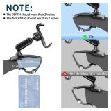 NADRQQE Multifunctional Car Dashboard Mobile Phone Holder, 360 Degree Rotation Universal Dash Clip Cellphone Mount for 4-7 inch Smartphones (Black)