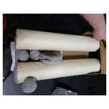 MECOOL 34in Tall Cat Scratching Post Premium Basics Kitten Scratcher Sisal Scratch Posts Trees with Hanging Ball for Indoor Cats, Gray