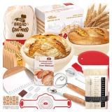 Sourdough Starter Kit, Sourdough Bread Baking Supplies, Sourdough Kit Home and Kitchen, Sourdough Starter Jar, Sourdough Jar, Bread Proofing Basket, Sourdough Bread Basket, Sour Dough Kit Tools