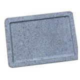 WANLIAN Lava Grill Steak Stone,Grilling Stone,Tabletop Grill Cooking Stone,11.8x7.9 x1in Grilling Plate for Oven and Barbecue Cooking Meat,Fish,Vegetable and Pizza