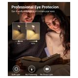 DEWENWILS USB Rechargeable Book Light for Reading in Bed, Clip-on LED Reading Lamps Portable Bookmark Lights for Kids, Book Lovers, Warm White, Brightness Adjustable for Eye Protection (Purple)