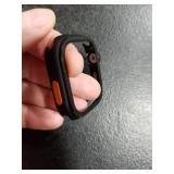 amBand for Apple Watch Series 10 11 46mm Metal Case Men, W1 Rugged Protective Bumper [Turn iWatch into Ultra 3/2/1 Look] with Back Cover, Upgrade Conversion Kit Stylish Protector 46 mm - Black