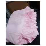 ANGIYUIN Pink Girls Comforter Sets Full Size 5 Pieces Shabby Chic Ruffle Kids Bed in A Bag with Sheets Farmhouse Soft Fluffy Bedding Comforter Sets with Pillowcases(Pink Full)