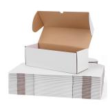 WIFTREY 12x4x4 Small Shipping Boxes set of 16, White Corrugated Cardboard Box 12