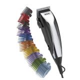 Wahl Home Haircutting Corded Clipper Kit with Adjustable Taper Lever, and 10 Color Coded Guards for Easy Clipping & Trimming - Model 79722