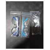 FANNYGO 3 Pack Kid Blue Light Glasses For Kids Girls Boys Computer Blue Light Kids Glasses Clear Glasses Age 3-9 (Black + Dark blue + Light blue)