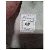 AhmyLion Figure Ice Skates for Beginners - White Comfortable Leather Ice Skates for Women, Men, Boys & Girls (Size Up 1 Size) (White, Womens Size-8/Mens Size 6.5)