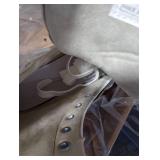 AhmyLion Figure Ice Skates for Beginners - White Comfortable Leather Ice Skates for Women, Men, Boys & Girls (Size Up 1 Size) (White, Womens Size-8/Mens Size 6.5)