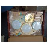 Kids Drum Set, Montessori Musical Instruments for Toddlers 1-3, Wooden Musical Toys for Babies, Preschool Educational Baby Drum Kit with Xylophone, Birthday Gift for Boys Girls