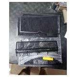 JMHUD 5 Tier Wall File Organizer - Hanging File Organizer with 5 Hooks, Mail Holder Wall Mounted for Papers, Folders, Magazines, Bills, Office&School Organization, Black