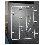 Over The Door Hooks Hanger Rack Multi Use Metal Over The Door Hook Stainless Steel Rustproof Hanger for Coats Hats Robes Clothes Towels(White,1 Set)