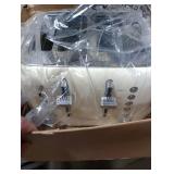 Roter Mond Toaster 4 Slice Retro Stainless Steel with Extra Wide Slots Bagel, Defrost, Reheat Function, Dual Independent Control Panel, Removable Crumb Tray, 6 Browning Levels, Cream White