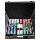 Comie Poker Chips,500PCS Poker Chip Set with Aluminum Travel Case,11.5 Gram Poker Set for Texas Holdem Blackjack Gambling