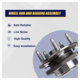 KUSATEC 513288 Front/Rear Wheel Bearing and Hub Assembly 2pcs Compatible with for Chevy Impala Malibu Equinox, GMC Terrain 2010-2017, for Buick Allure LaCrosse Regal, Saab 9-5 2010 2011, 5 Lug w/ABS