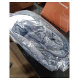 ESTINGO Wearable Electric Throw Heated Blanket with Foot Pocket, Heated Electric Blanket with Sleeves, 6 Heating Levels and 1-4H Timer, Heated Hoodie Women for Mom Grandma 50x70 Grey