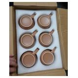 Morandi Color Ceramic Coffee Mugs Set of 6 (Large),18 oz Coffee Cups with Handle, Latte Mug, Big Mug for Women, Men, Great for Tea Hot Chocolate, Microwave Safe, Modern, Unique Style for Any Kitchen