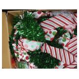 HUUIDY 5 FT Collapsible Pop Up Christmas Tree, Pre Lit Pencil Christmas Tree with Multi Color Change Lights and DIY 63 Ornaments, Pre Decorated Artificial Tree with Xmas Decor Home Indoor Party