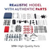 Playz V8 Combustion Engine Model Kit That Runs - Build Your Own STEM Mini V8 Model Engine Kit for Adults & Kids Age 12+, Visible V8 Mini Engine Kit That Works for Adult w/ 270 STEM Parts