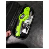 Cardboard Cutter - Rechargeable Cordless Electric Scissors, 4V Duty Electric Box Cutter for Cardboard, Safety Lock & LED Light, Powerful Cutting for Carton Carpet Plastic Fabric Leather