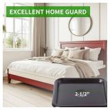 2 1/2 Square Carpet Bottom Furniture Caster Cups, Reusable Furniture Sliders for Hardwood Floors, Felt Furniture Pads Coasters to Protect Tile or Laminate Floors from Scratches, Brown/Gray (12 Pack)