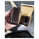 2 1/2 Square Carpet Bottom Furniture Caster Cups, Reusable Furniture Sliders for Hardwood Floors, Felt Furniture Pads Coasters to Protect Tile or Laminate Floors from Scratches, Brown/Gray (12 Pack)