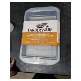 Farberware Nonstick Bakeware Baking Pan With Lid / Nonstick Cake Pan With Lid, Rectangle - 9 Inch x 13 Inch, Gray