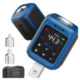 ALAIAL Digital Torque Adapter 1/2, 0.7-44.3 Ft-lb/1-60 Nm, Digital Torque Wrench Converter with 2% Accuracy, Buzzer and LED Indicator, 2 Modes, 4 Units, 3/8
