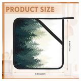 Foggy Forest Pot Holder Set of 2,Kitchen Heat Resistant Potholder for Women Men BBQ Cooking Baking