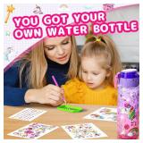BOOH Gifts for Girls 4-12, Decorate Your Own Water Bottle Kits for Girls, Unicorn Diamond Painting Toys & Friendship Bracelet Kit, Fun Arts Crafts for Kids Ages 4-6-8-10, Birthday Gifts Toys for Kids