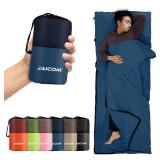 JAICOM Sleeping Bag Liner, Travel Sheets & Adult Sleep Sack, Ultralight and Portable Summer Sleeping Bag - Ideal for Backpacking, Hotels and Hostels, Business Trips, Camping