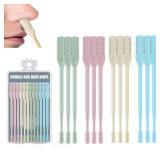 12Pcs Nose Hair Trimmer 2-in-1 Nasal Hair Cutter Upgraded Manual 360° Rotating Nostril Hair Removal Tool Double Sided Nose Hair Blade for Women Men Personal Cleaning