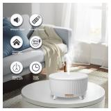 Diffusers for Essential Oils Large Room, 500ml Aromatherapy Diffuser Cool Mist Humidifier with Remote Control,7 Colors Lights & 3 Mist Mode Waterless Auto Off for Women Office Home W