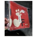 GAGEC Valentine Pillow Covers 16x16 Inch Dog Valentines Decor Dog Paw Print Red Decorative Throw Pillow Case for Home Farmhouse Living Room Cushion Case Sofa Wdding Anniversary Decorations