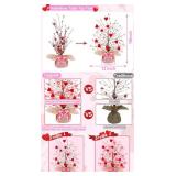 Valentines Day Decorations,Timer Lighted Valentine