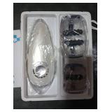 Lymphatic Drainage Massager & Anti-Cellulite Tool - Body Sculpting Machine with Microcurrent, Light, Heat & Vibration for Legs, Arms, Belly | Reduces Stretch Marks & Cellulite Off-White