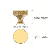 Asidrama 10 Pack Champagne Bronze Kitchen Cabinet Knobs Knurled Dresser Knobs Drawer Knob Cabinet Hardware Aluminum Knob for Dresser Drawers