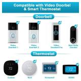 16V 30VA Doorbell Transformer for Ring Video Doorbells, Compatible with Ring, Nest Hello, Wyze and Eufy Video Doorbells, Power Supply for Nest, Ecobee, Sensi and Honeywell Thermostat
