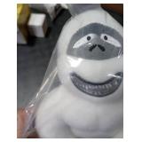 Christmas Tree Topper Abominable Snow Monster Ornament, Poseable Handmade Abominable Chimpanzees Hugger with Star, Can be Hung Snowman Tree Topper Xmas Decorations (White)