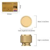 Coinkoly 10 Pack Champagne Bronze Knurled Cabinet Knobs for Dresser Drawer Pulls Champagne Gold Cupboard Hardware for Cabinets CK0026