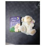MyMateZoe Baptism Gifts for Girl, Great Christening, Dedication and Baptism Gift Set for Girl and Newborn Baby, Includes 7in Praying Lamb Plush Toy and Let Us Pray Baby Book in Keepsake Gift Box