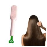 ccolorful rrope Self-Cleaning Hairbrush - Anti-Static Massage Comb with Retractable Bristles - Ergonomic Handle Hair Comb -Upgraded soft comb teeth are suitable for all types of hair and wigs
