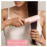 ccolorful rrope Self-Cleaning Hairbrush - Anti-Static Massage Comb with Retractable Bristles - Ergonomic Handle Hair Comb -Upgraded soft comb teeth are suitable for all types of hair and wigs