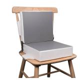 Kalawen Booster Seat for Kitchen Chair, Upgraded 2Pcs PU Washable Straps Safety Buckle Kids Toddler Booster Seat for Table